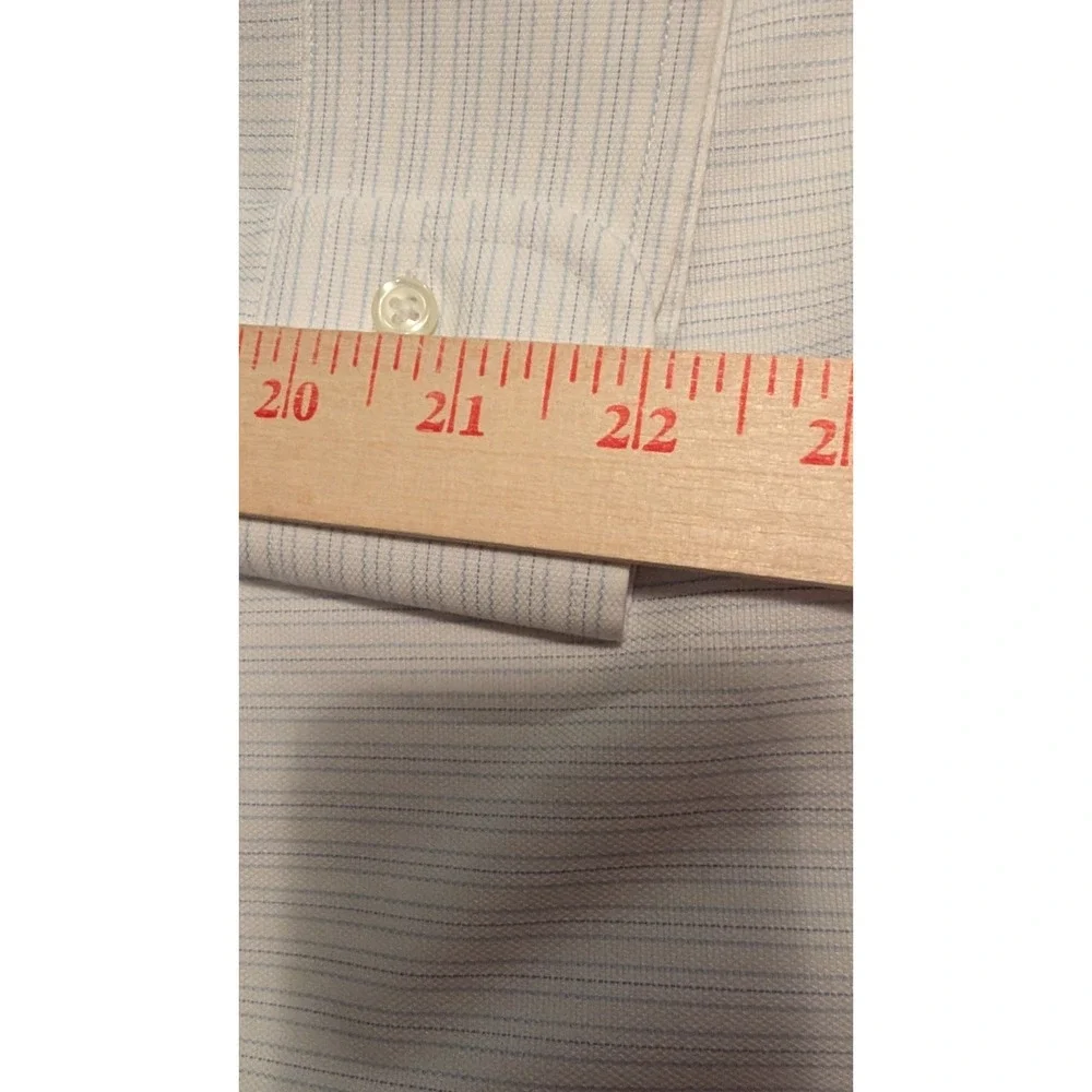 Brooks Brothers Shirt Men's 17 Pinstripe Long Sleeve Dress Button Up 32-33